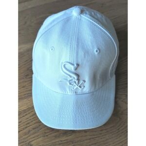 Chicago White Sox Hat New Era Sz 7 3/4 White On White Out Fitted 59Fifty MLB GUC